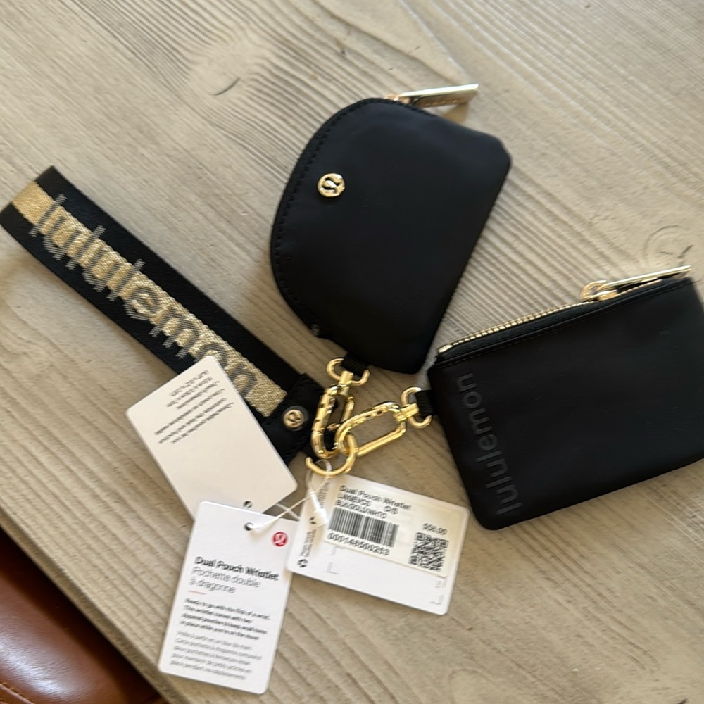 Lulu Lemon dual pouch wristlet